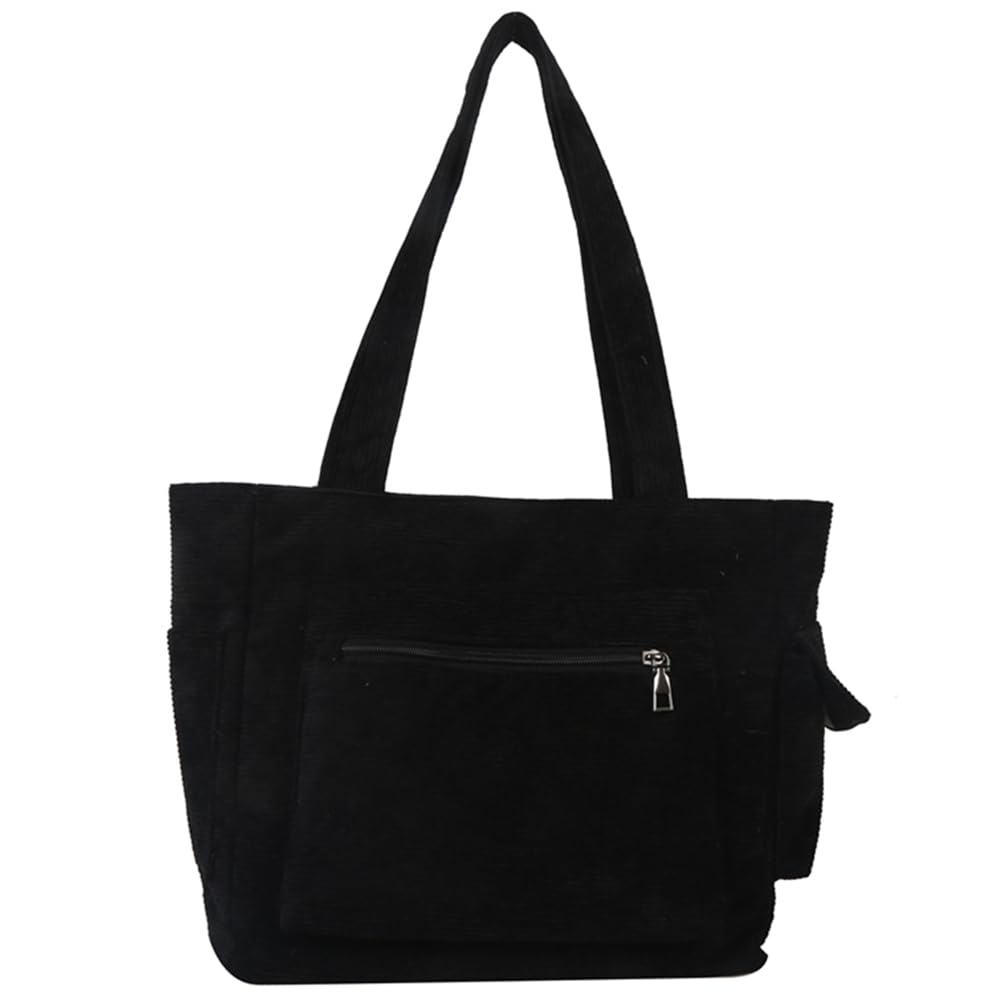 Sac fourre-tout ACUYE en velours côtelé pour femme grand avec compartiments pour voyages et travail, multi-poches, taill