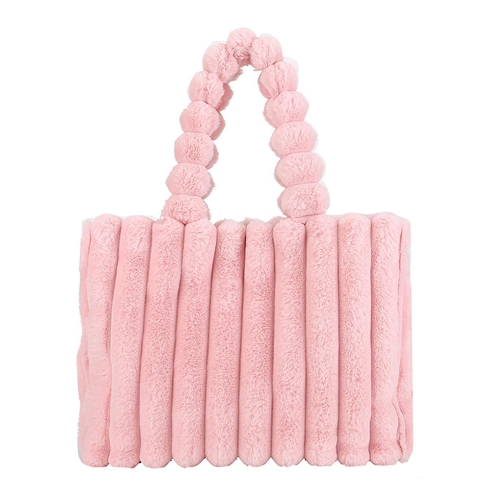 Sac fourre-tout ACUYE moelleux pour femme | Grand sac fourre-tout en fausse fourrure | Accessoire mode personnalisé